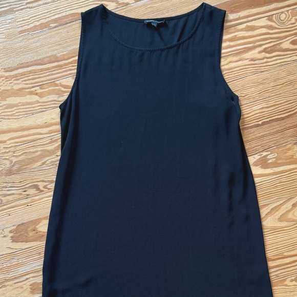 Eileen Fisher Black Tunic 100% Silk Size Small